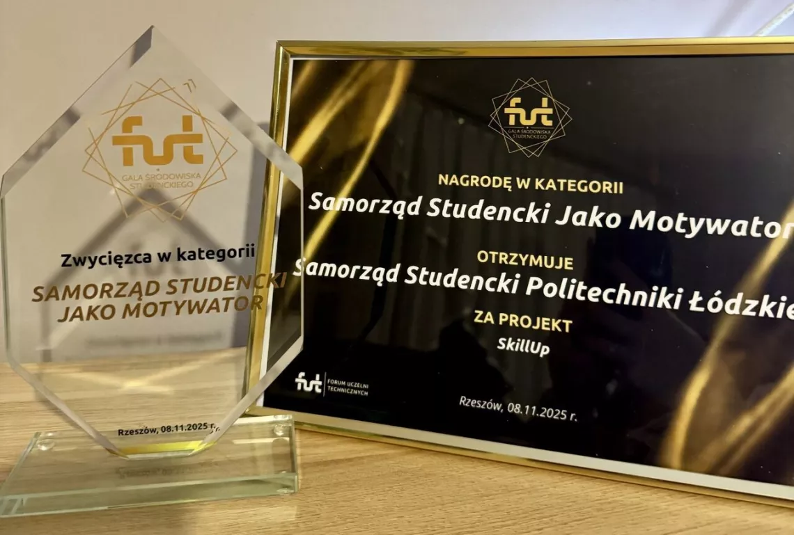 Nagroda za projekt dla Samorządu Studenckiego PŁ