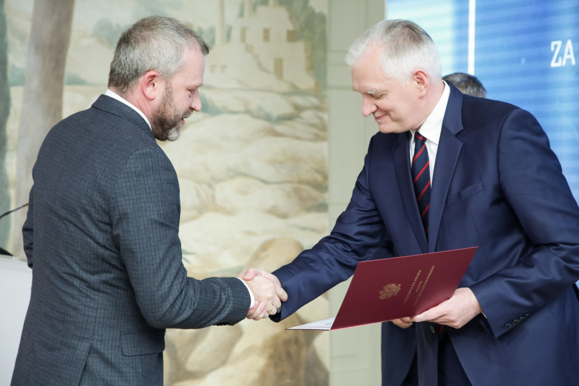 Nagrodę odbiera dr hab. inż. Paweł Rózga 