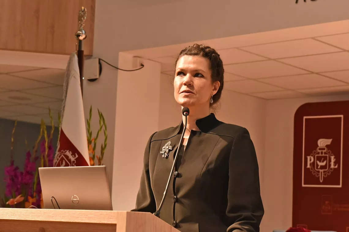 Prof. Anna Fabijańska wygłosiła wykład inauguracyjny