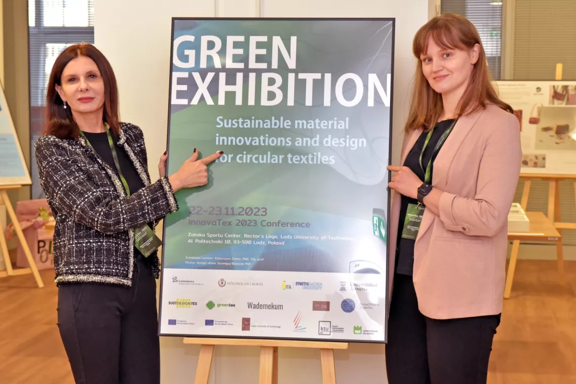 Dr Monika Malinowska-Olszowy i dr inż. Anna Laska-Leśniewicz - koordynatorki projektu europejskiego GreenTEX