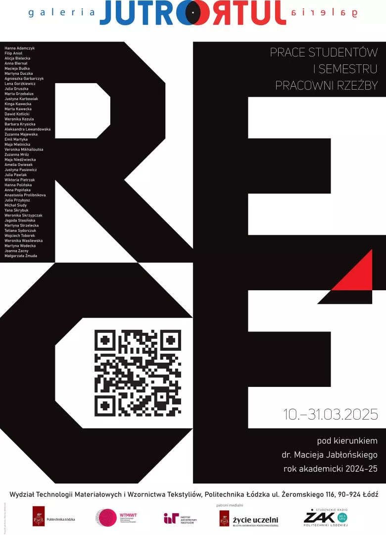 plakat wystawy z kodem QR