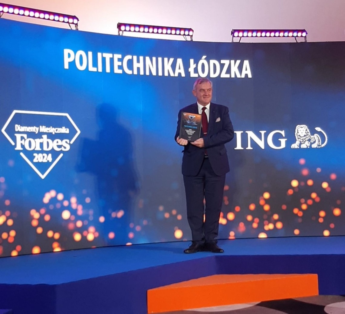 Rektor prof. Krzysztof Jóźwik na Gali Diamentów Forbesa