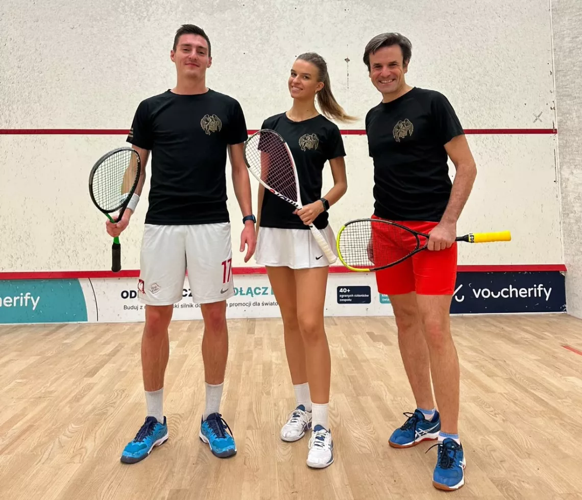 Prof. Tomasz Czyszanowski, Milena Terka i Grzegorz Brochocki