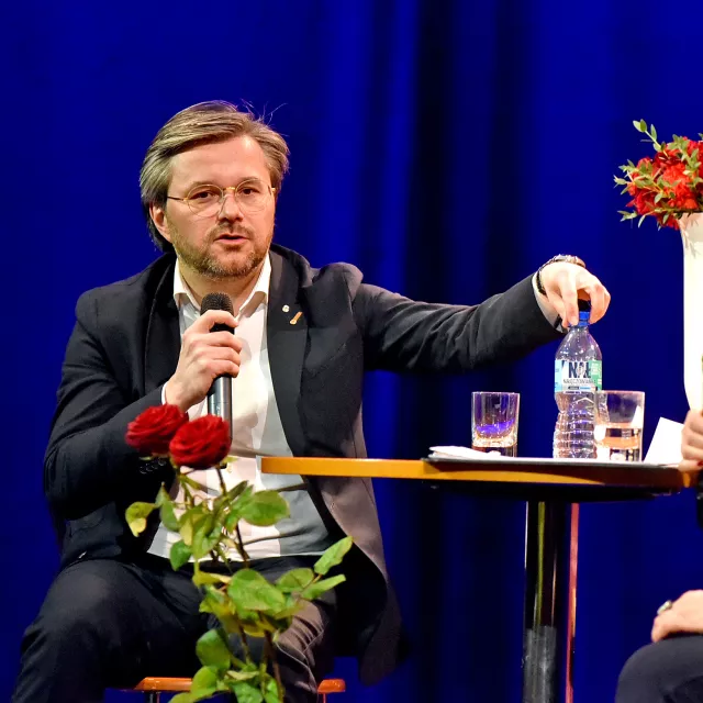 Michał Styś w rozmowie z gospodynią CzFK prof. Anna Jeremus-Lewandowska